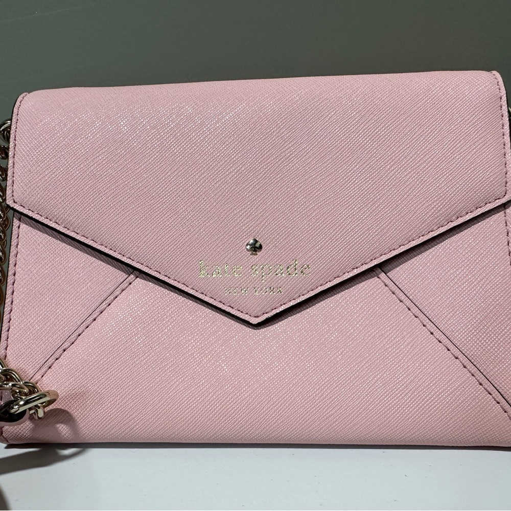 Kate Spade Pink Leather Envelope crossbody bag - Picture 2 of 10